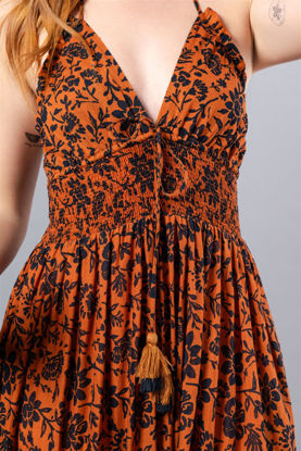 Imagen de Vestido En Rayon, Espalda Descubierta    ( Exclusivo Pagina)