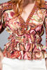 Imagen de Blusa Estampada Cuello V Manga 3 /4    ( Exclusiva Pagina)