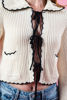 Imagen de Blusa Tejida Manga Larga Bolsillos, Cuello.    (Exclusivo Pagina)