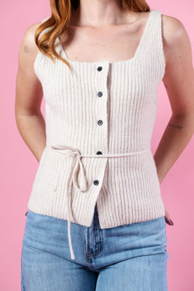 Imagen de Blusa Tejida Tirantes, Botones Decorativos