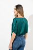Imagen de Blusa Satin Cuello V Manga Corta