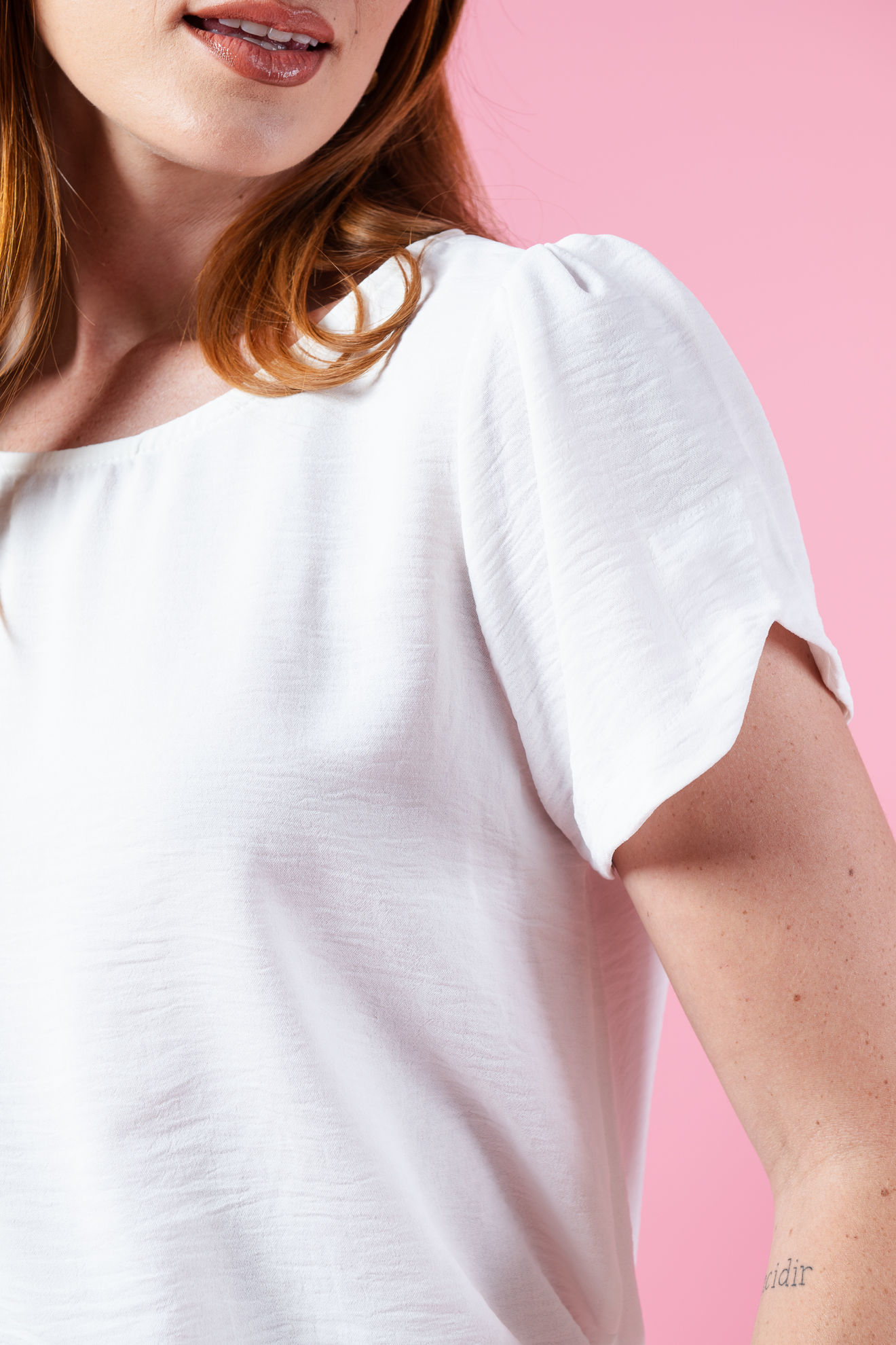 Imagen de Blusa Cuello Redondo Manga Corta. (Exclusivo Pagina)