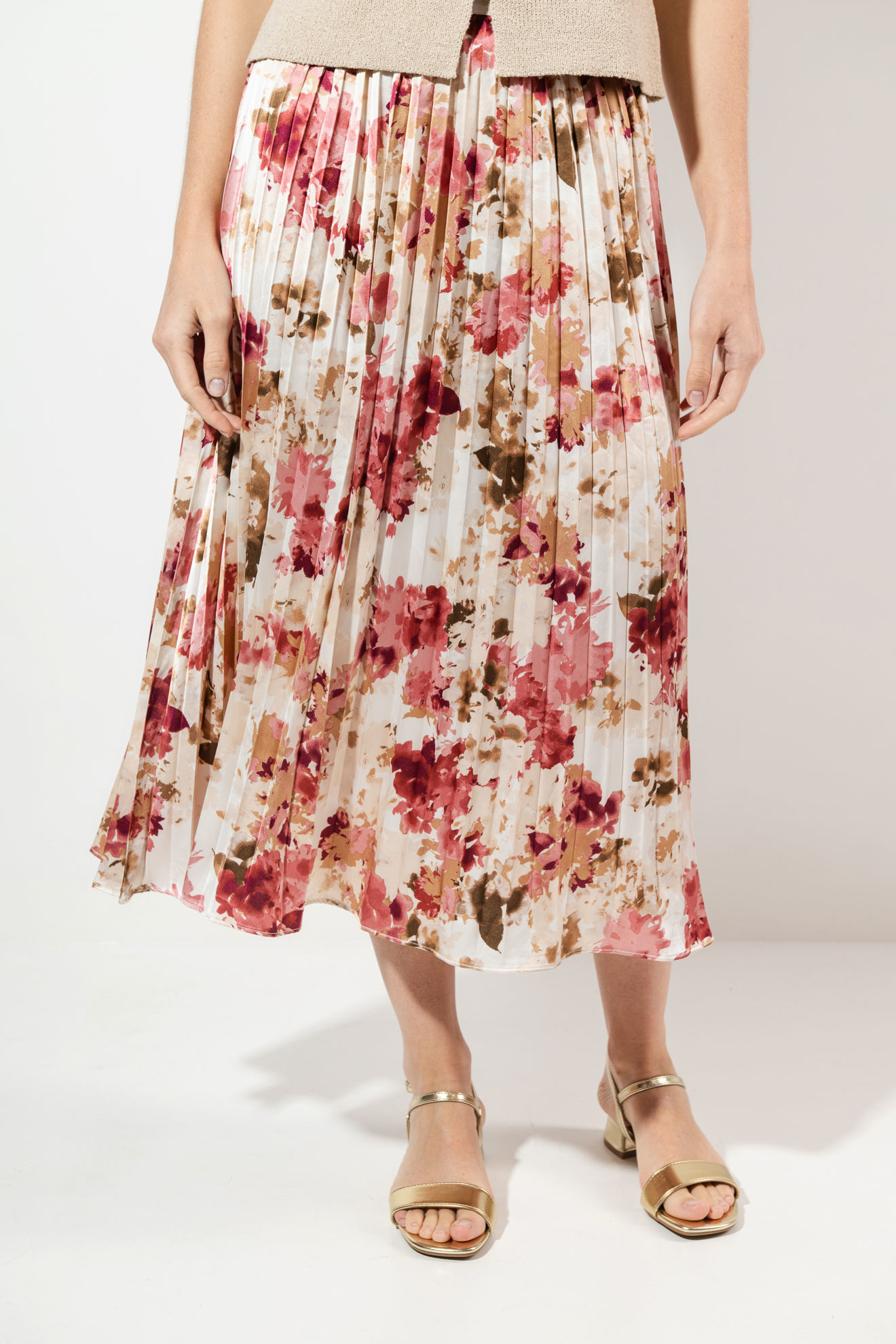 Imagen de Falda Print Floral Plisada