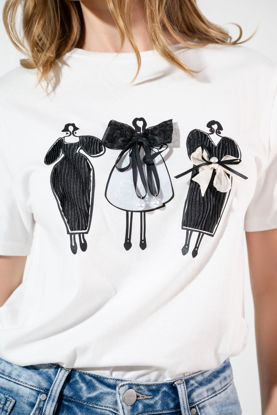 Imagen de T Shirt Detalle Lazos