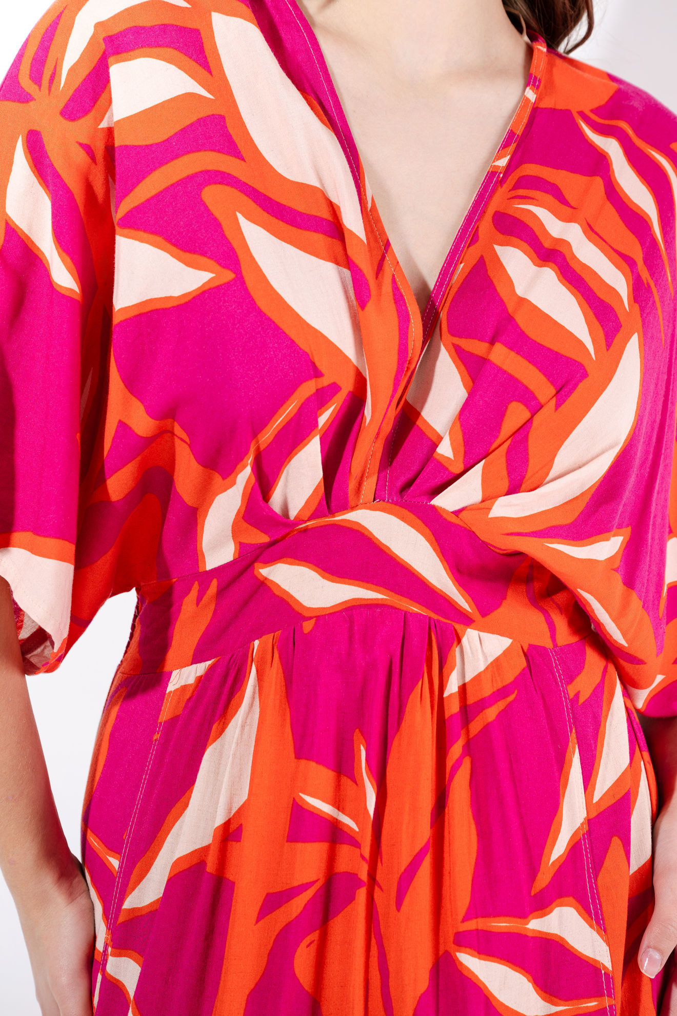 Imagen de Vestido En Rayon Manga Quimona