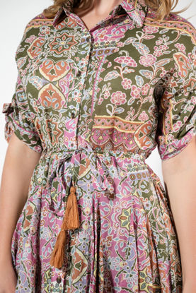 Imagen de Vestido En Rayon Estampado Falda Corta