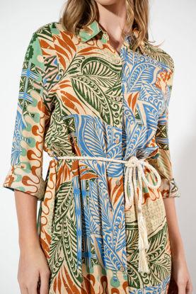 Imagen de Vestido Camisero En Rayon, Botones Frente