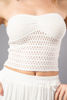 Imagen de Crop Top Tejido Straple.  (Exclusivo Pagina)