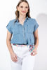 Imagen de Camisera Denim Com Bolsillos Manga Corta