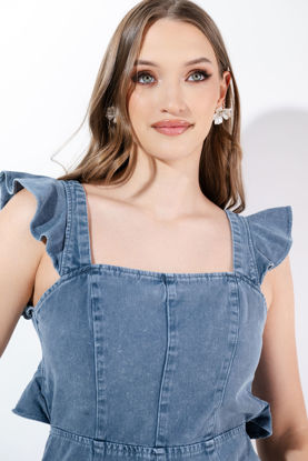 Imagen de Romper Denim, Espalda Descubierta