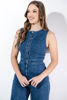 Imagen de Jumpsuit En Denim Sin Mangas, Botones Frente
