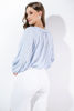 Imagen de Blusa En Rayitas Manga 3/4, Botones  ( Exclusiva Pagina)