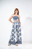Imagen de Set Pantalon Crop Top Straple En Rayon Estampado