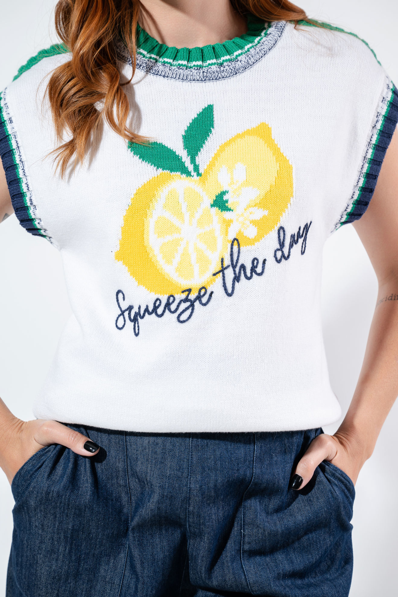 Imagen de Blusa Tejida Graphic Citrico     ( Exclusivo Pagina)