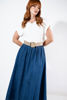 Imagen de Falda Larga Denim Elastico Cintura