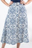 Imagen de Falda Estampada Linea A Con Cinturon