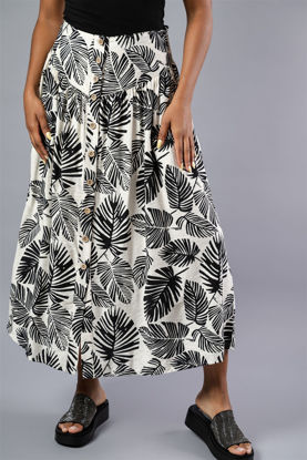 Imagen de Falda En Rayon Print Tropical    ( Exclusiva Pagina)