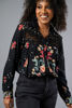 Imagen de Blusa En Rayon Floral Con Encaje Manga Larga (Exclusivo Pagina)