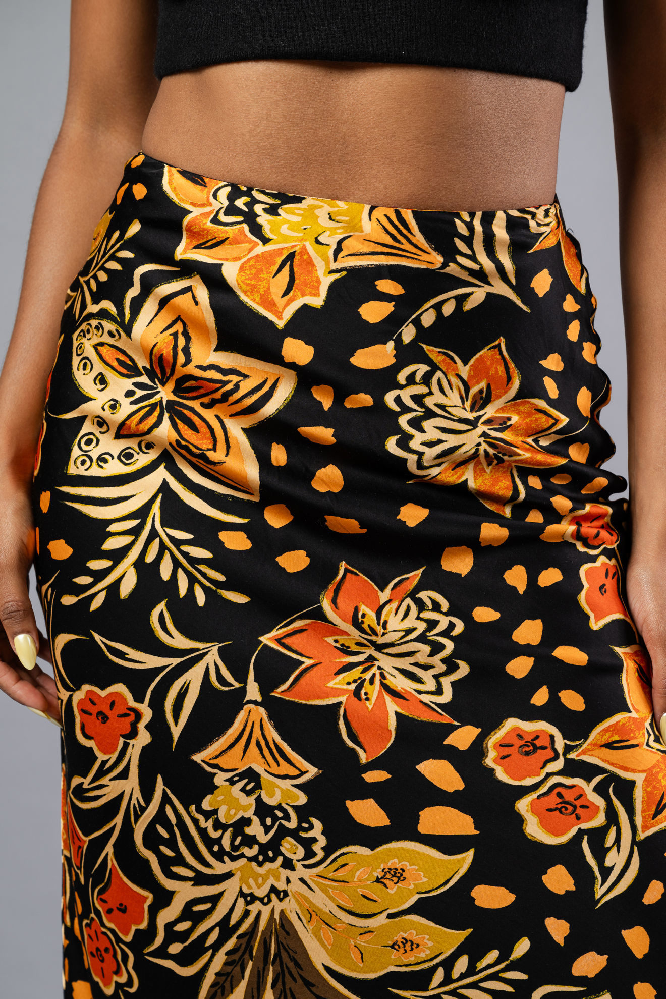 Imagen de Falda Lapiz Estampada Multicolor