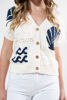 Imagen de Blusa Con Botones Graphic Conchas.  (Exclusivo Pagina)