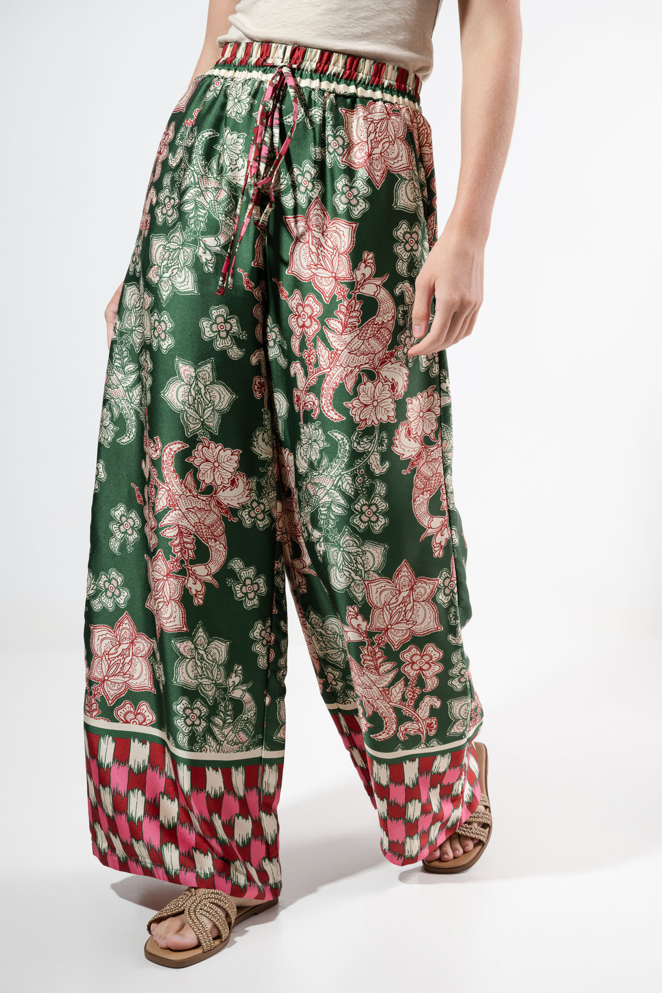 Imagen de Palazzo En Satin Estampado