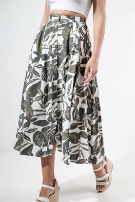 Imagen de Falda En Rayon Print Tropical    ( Exclusiva Pagina)