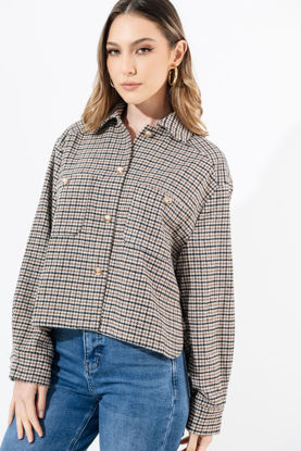 Imagen de Jacket En Cuadros , Botones Dorados