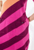 Imagen de Vestido Tejido Rayas, Cuello Alto Con Bolsillos