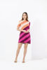 Imagen de Vestido Tejido Rayas, Cuello Alto Con Bolsillos