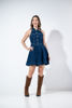 Imagen de Vestido Denim Cuello, Falda Campana