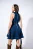 Imagen de Vestido Denim Cuello, Falda Campana