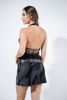 Imagen de Crop Top En Satin, Halter, Espalda Descubierta