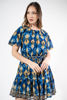 Imagen de Vestido Cuello Redondo Falda Corta Estampado