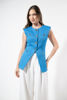 Imagen de Blazer Con Hombreras Sin Mangas, Botones Dorados