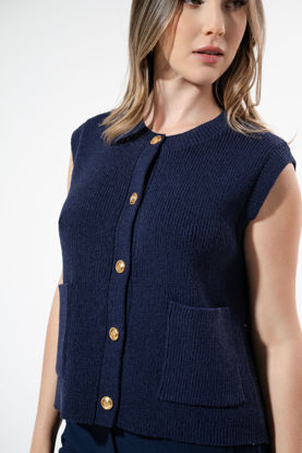 Imagen de Blusa Tejida Botones Dorados