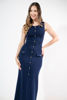 Imagen de Vestido Lapiz Sin Mangas Botones Decorativos
