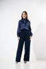 Imagen de Blusa En Satin Manga Larga, Lazo Cuello