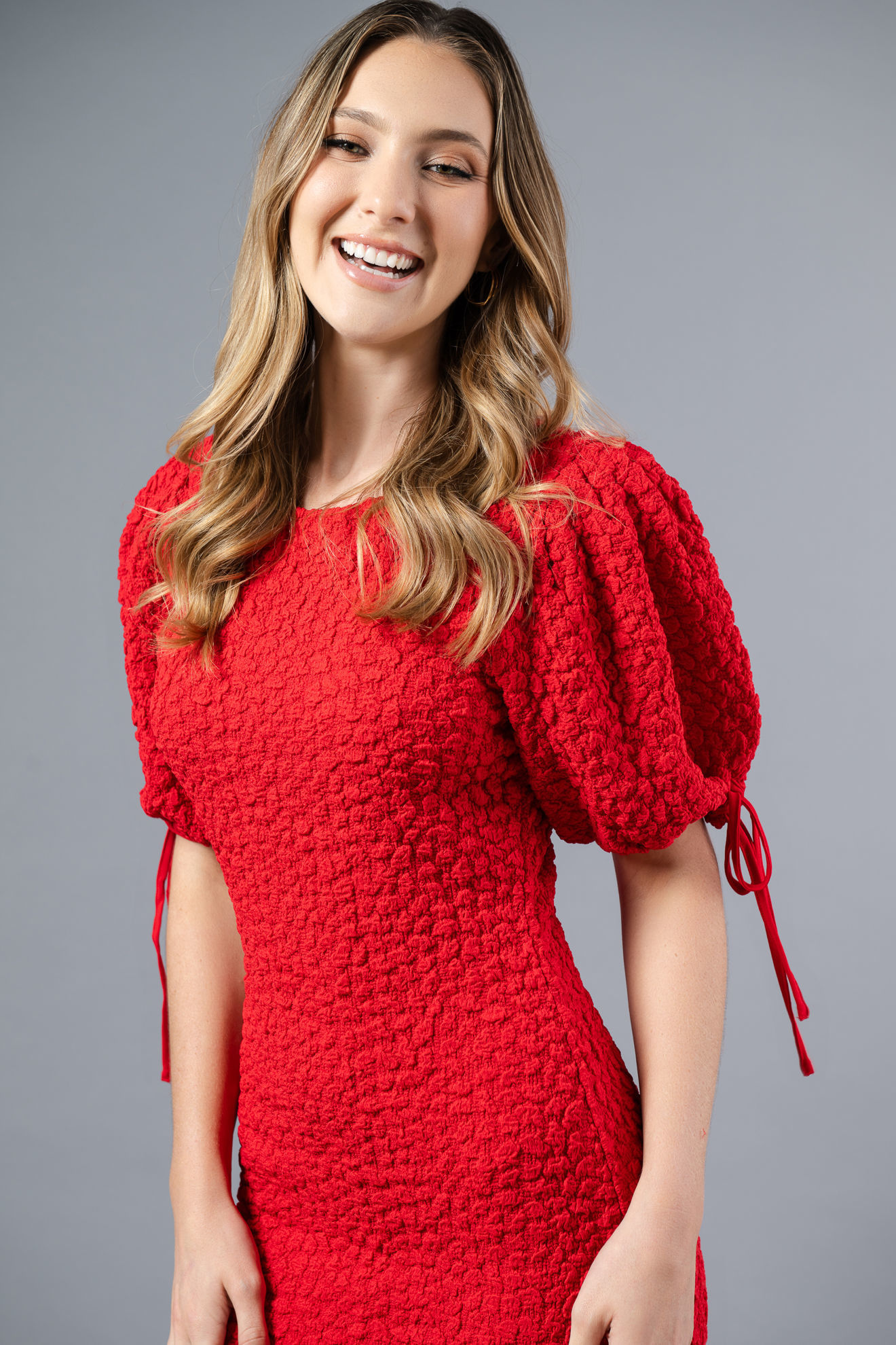 Imagen de Vestido Lapiz Cuello Redondo Manga Corta