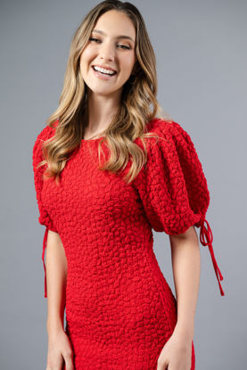 Imagen de Vestido Lapiz Cuello Redondo Manga Corta