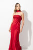 Imagen de Vestdo En Satin Straple Frente, Cuello Bobo Espalda