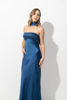 Imagen de Vestdo En Satin Straple Frente, Cuello Bobo Espalda