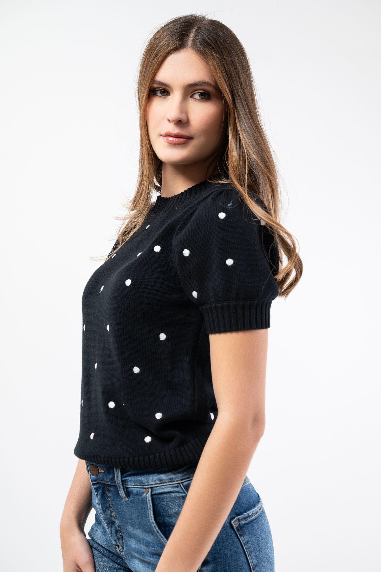 Imagen de Blusa Tejida Print Lunares