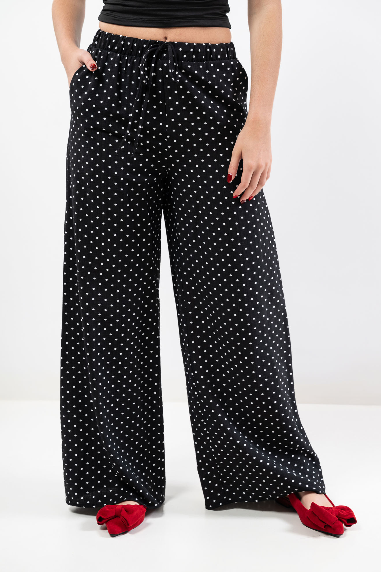 Imagen de Pantalon Print Lunares, Elastico Cintura