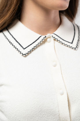 Imagen de Blusa Tejida Cuello Estilo Polo