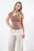 Imagen de Blusa Manga Corta Accesorio Cuello