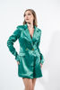 Imagen de Vestido En Satin Manga Larga, Estilo Blazer     ( Exclusivo Pagina)