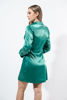 Imagen de Vestido En Satin Manga Larga, Estilo Blazer     ( Exclusivo Pagina)