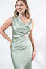 Imagen de Vestido En Satin Cuello Bobo