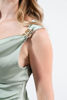 Imagen de Vestido En Satin Cuello Bobo
