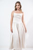 Imagen de Vestido En Satin Tirantes Ajustables